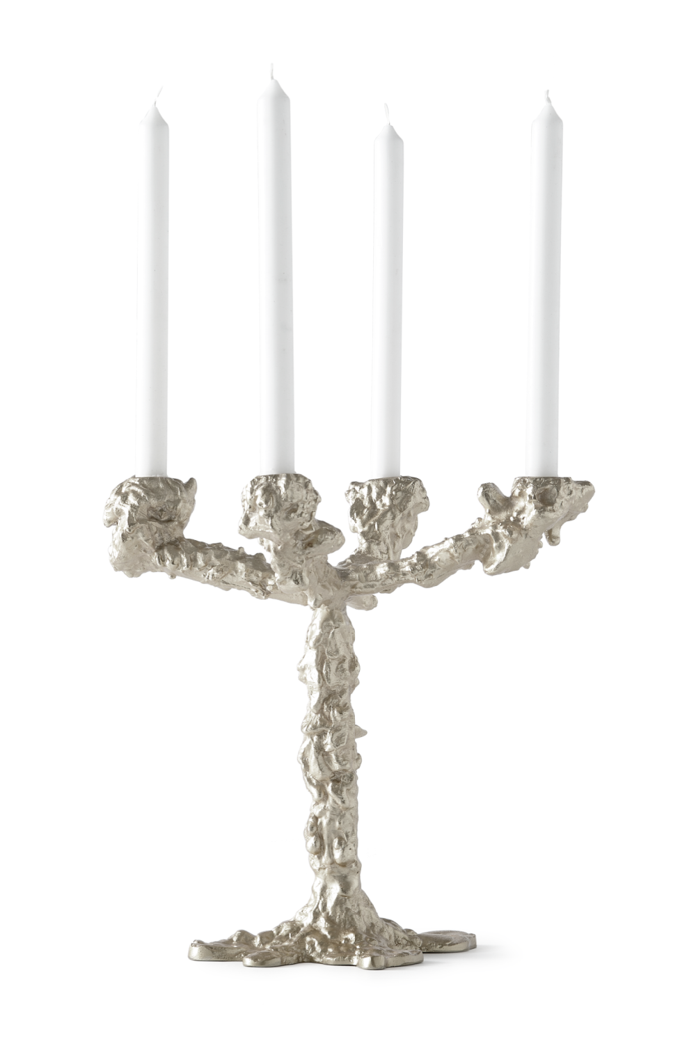 Plated Metal Textural Candle Holder | Pols Potten Drip | Dutchfurniture.com