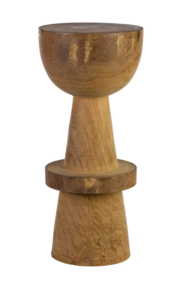 Round Wooden Barstool | Pols Potten Ball