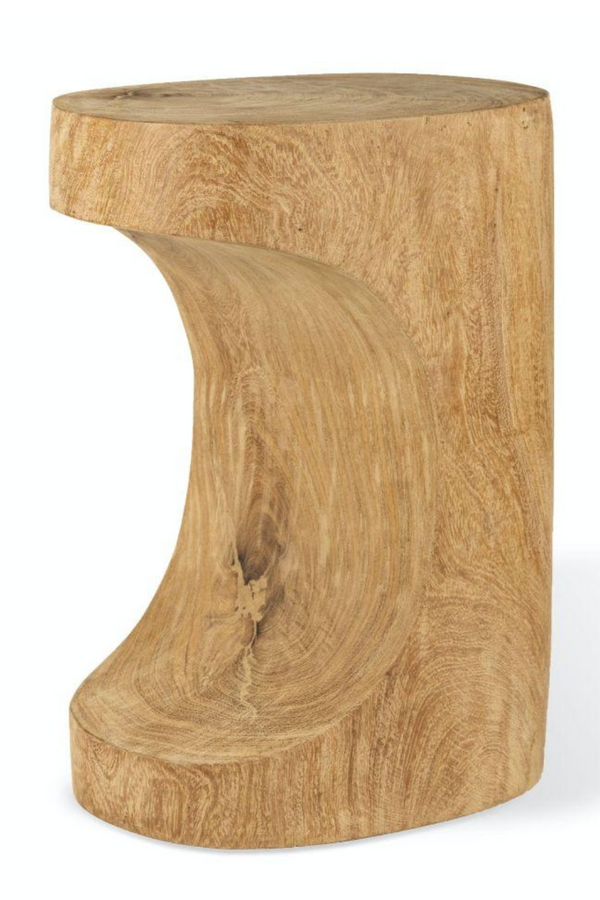 Hand Carved Wooden Stool | Pols Potten Arch  | Oroatrade.com
