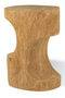 Hand Carved Wooden Stool | Pols Potten Double Arch  | Oroatrade.com