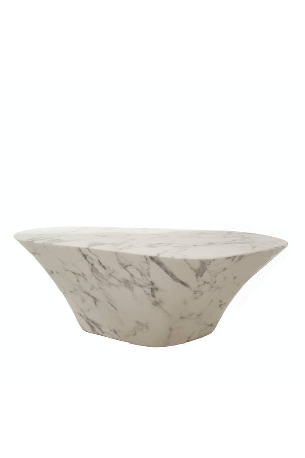 White Marble Coffee Table | Pols Potten Oval | Oroatrade.com