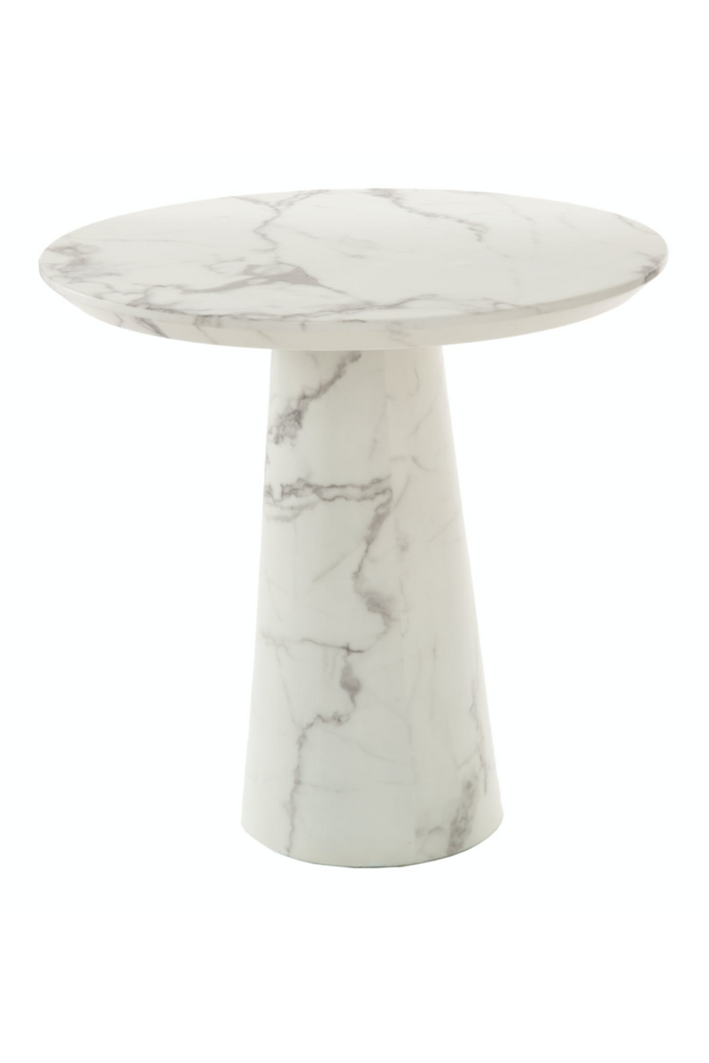 White Marble Side Table | Pols Potten Disc | Oroatrade.com