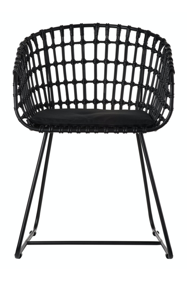 All Black Rattan Accent Chair | Pols Potten | Dutchfurniture.com