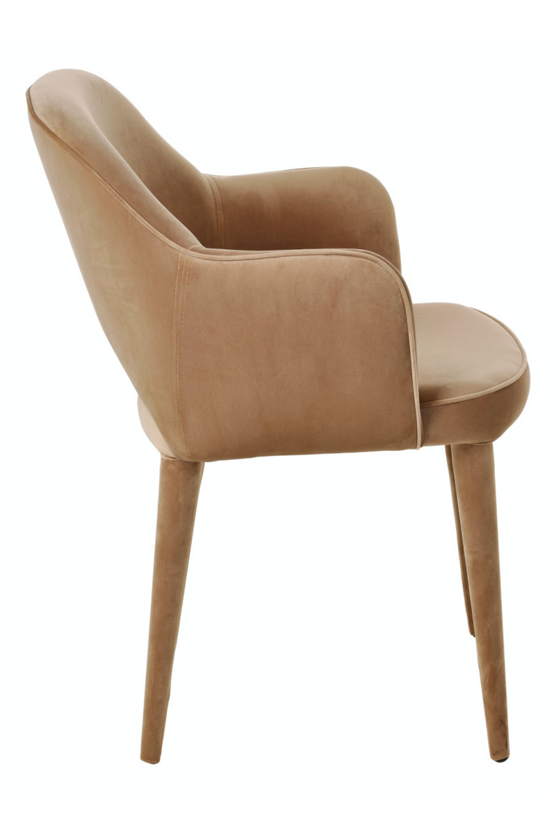 Beige Velvet Dining Armchair | Pols Potten Cosy | Dutchfurniture.com