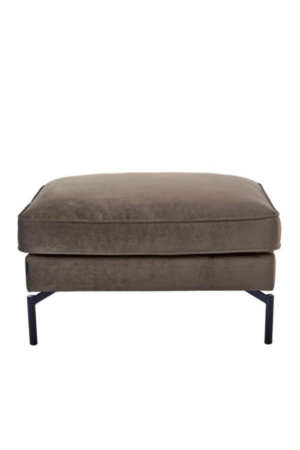 Brown Velvet Ottoman | Pols Potten PPno.2 | Oroatrade.com