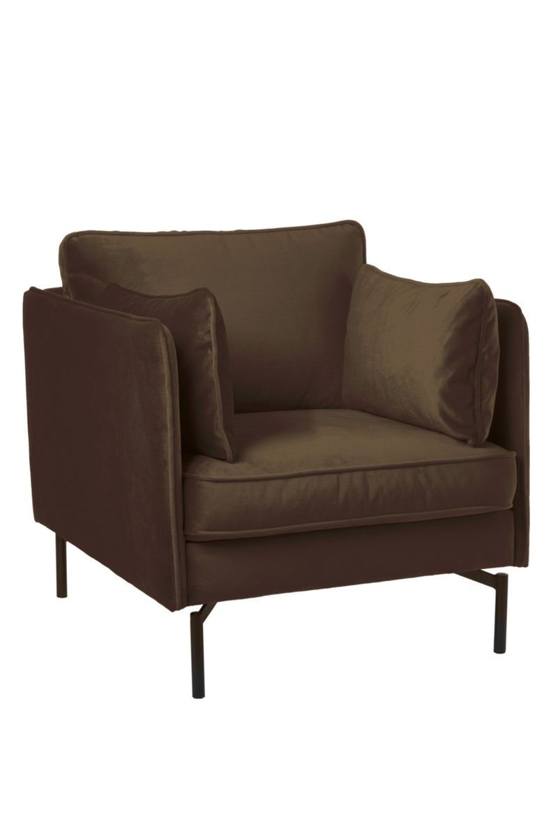 Brown Velvet Accent Chair | Pols Potten Fauteuil | Oroatrade.com