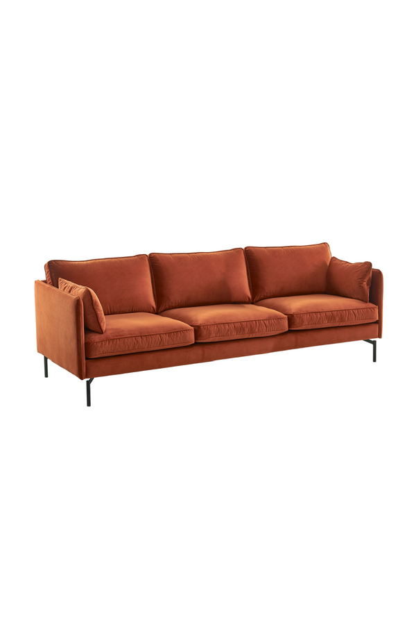 Extra Large Rust Velvet Sofa | Pols Potten PPno.2  | Dutchfurniture.com