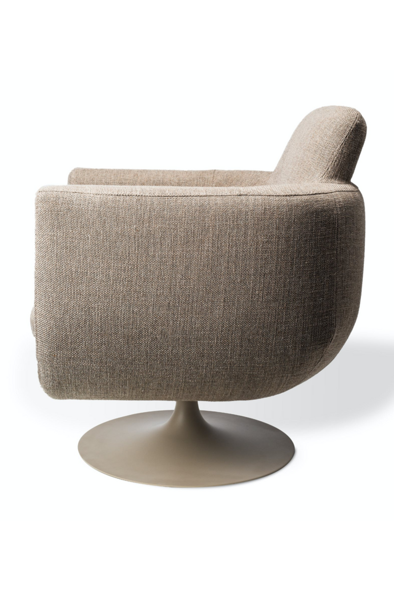 Beige Upholstered Swivel Chair | Pols Potten Kirk | Dutchfurniture.com