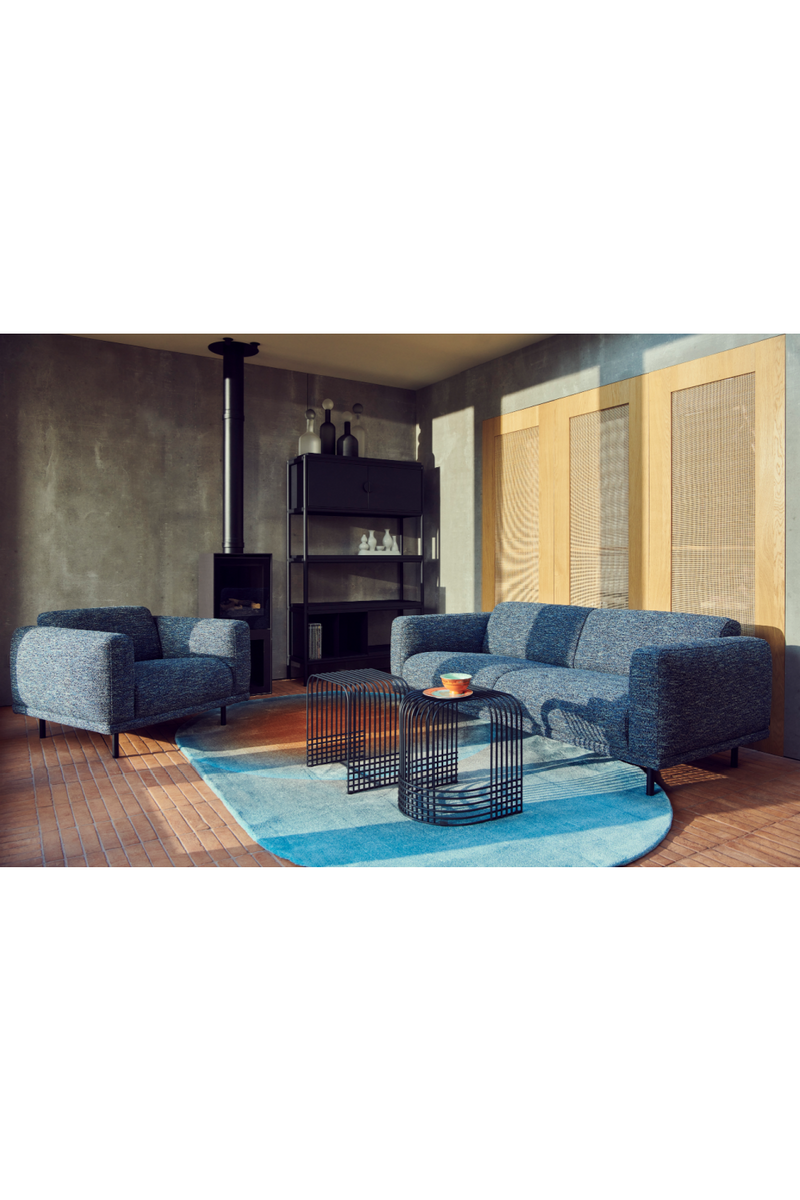 Dark Blue Fabric Sofa | Pols Potten Teddy | Dutchfurniture.com
