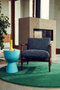 Blue Cushioned Lounge Chair | Pols Potten Todd | Dutchfurniture.com