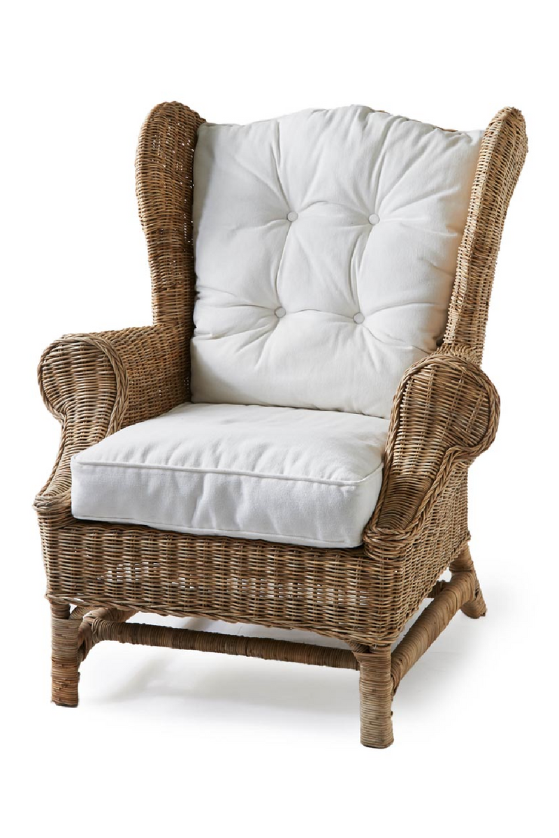 Cushioned Rattan Wing Chair | Rivièra Maison Nicolas | Dutchfurniture.com