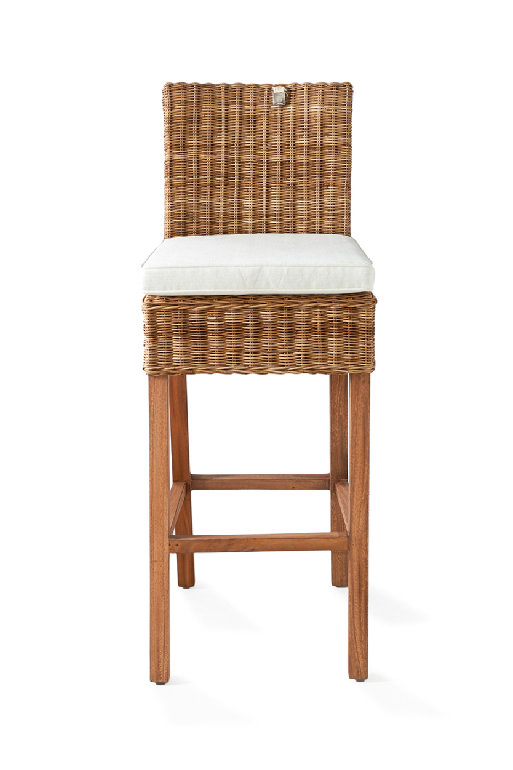 Cushioned Handwoven Bar Stool | Rivièra Maison Rustic Rattan | DutchFurniture.com