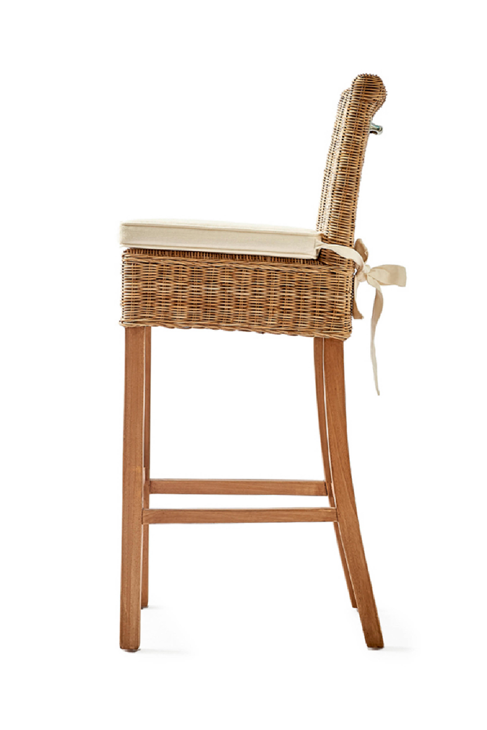 Cushioned Handwoven Bar Stool | Rivièra Maison Rustic Rattan | DutchFurniture.com