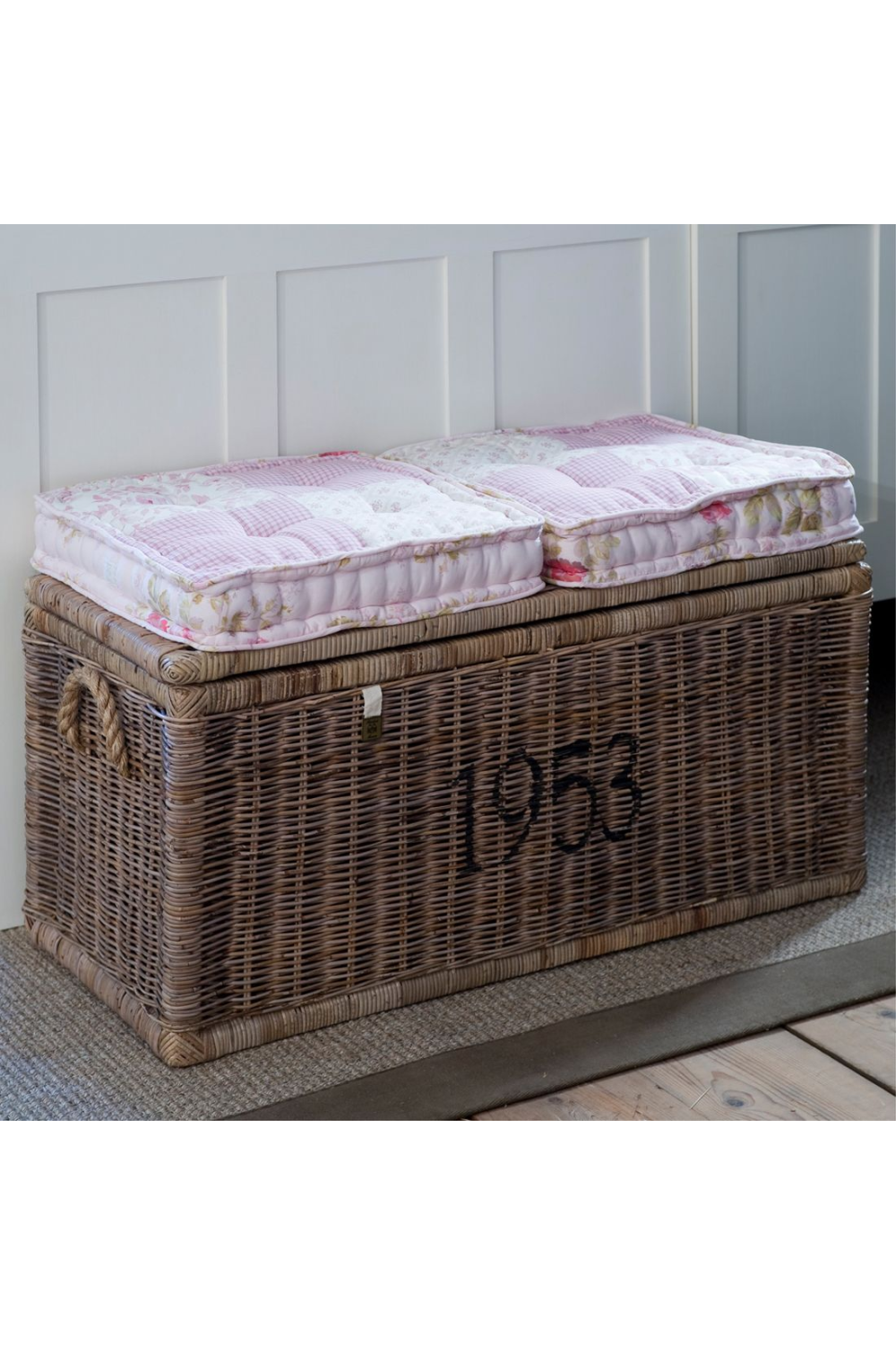 Mahogany Framed Rattan Trunk | Rivièra Maison Cobblers Wharf | Dutchfurniture.com