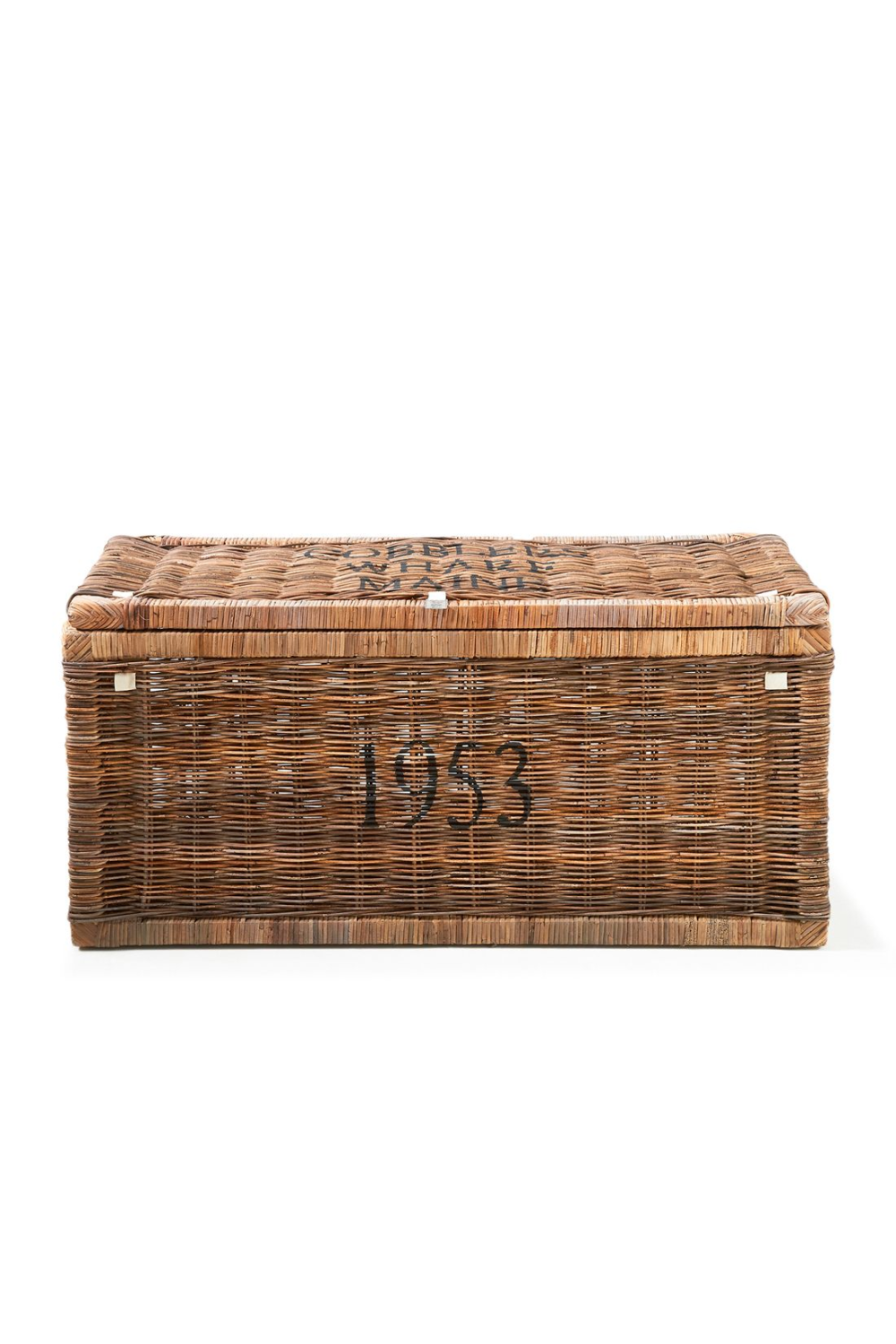 Mahogany Framed Rattan Trunk | Rivièra Maison Cobblers Wharf | Dutchfurniture.com