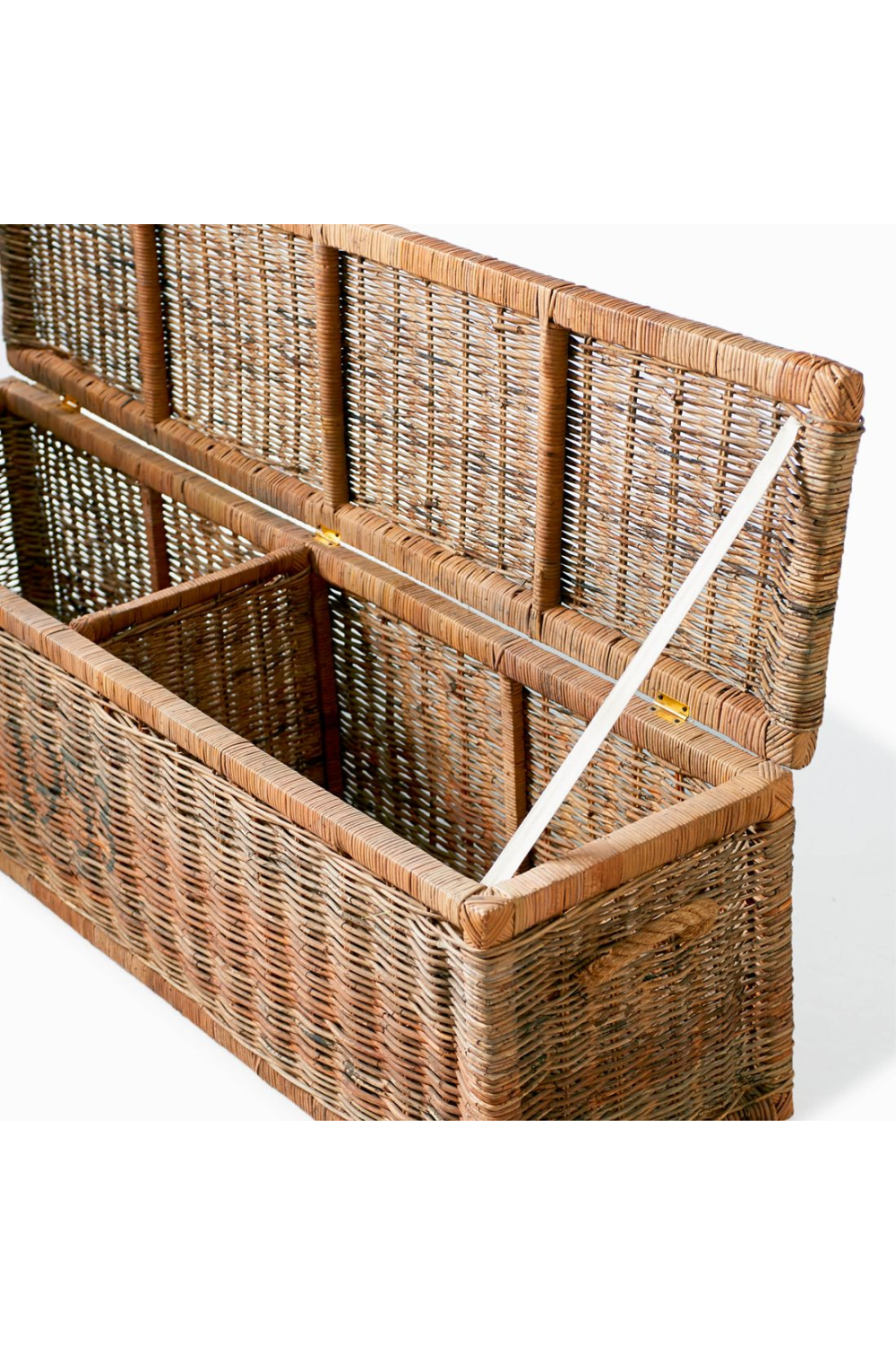 Mahogany Framed Rattan Trunk | Rivièra Maison Cobblers Wharf | Dutchfurniture.com