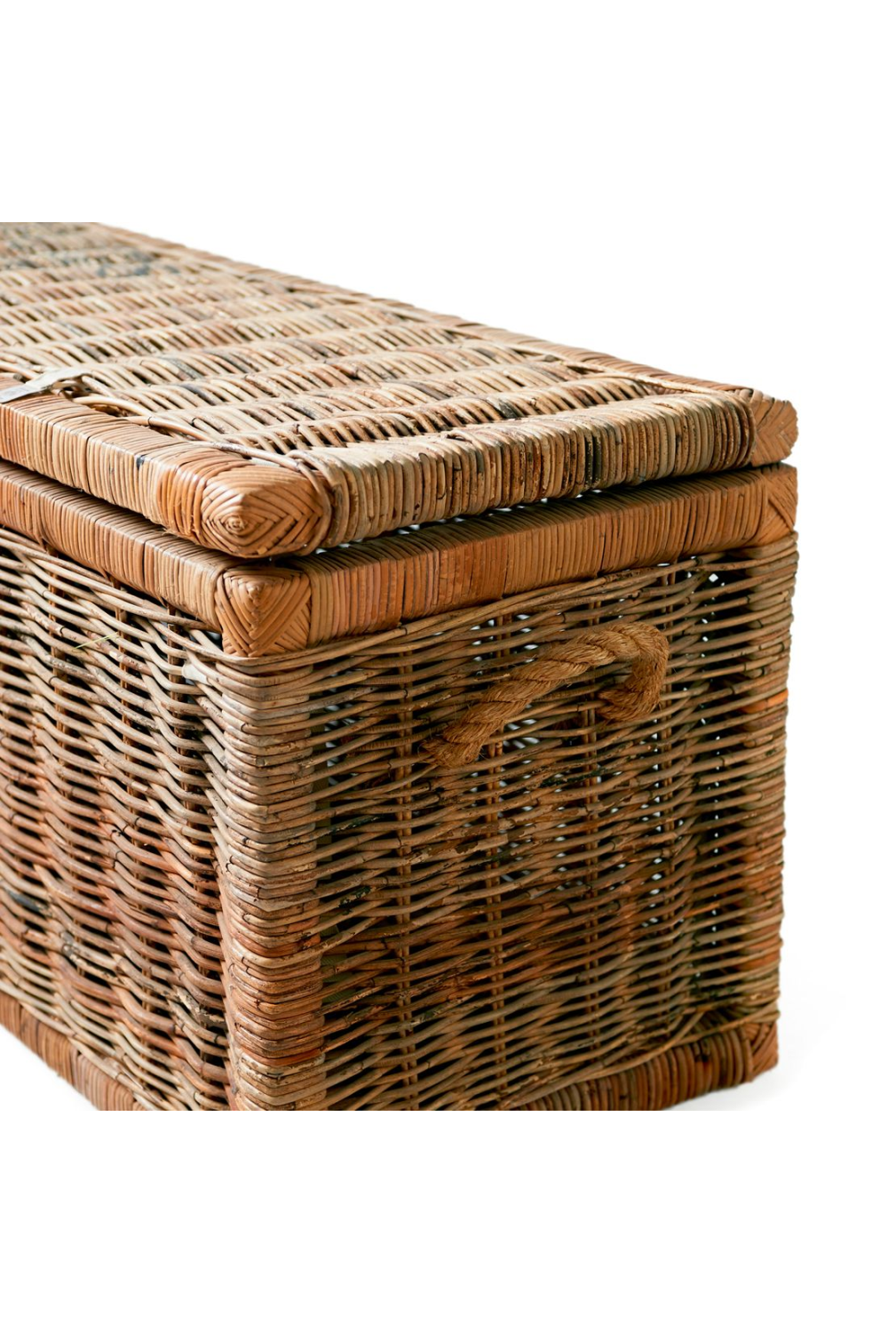 Mahogany Framed Rattan Trunk | Rivièra Maison Cobblers Wharf | Dutchfurniture.com