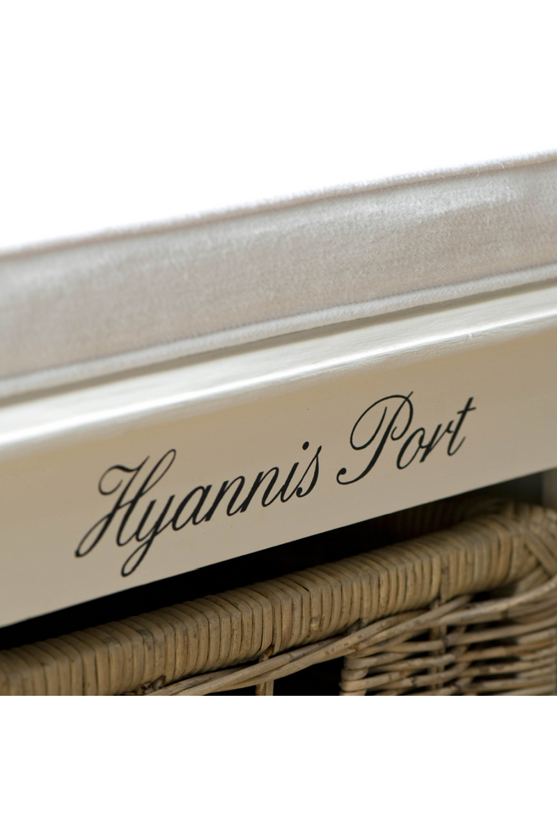 White Mahogany Storage Bench | Rivièra Maison Hyannis Port | DutchFurniture.com