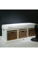 White Mahogany Storage Bench | Rivièra Maison Hyannis Port | DutchFurniture.com