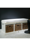 White Mahogany Storage Bench | Rivièra Maison Hyannis Port | DutchFurniture.com