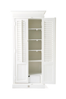 White Louvered Cabinet | Rivièra Maison New Orleans | DutchFurniture.com