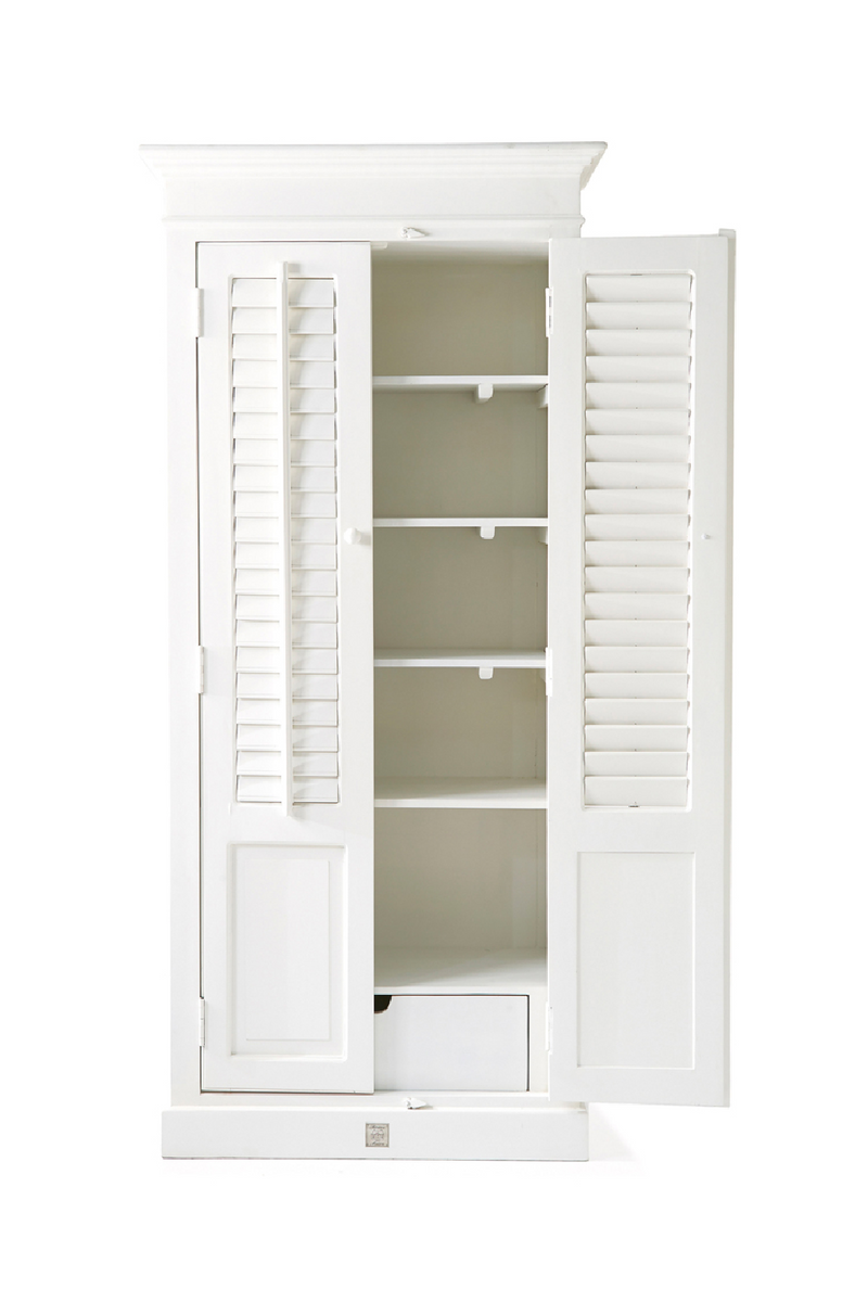White Louvered Cabinet | Rivièra Maison New Orleans | Dutch Furniture –