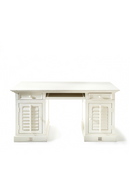 White Mahogany Mid-Century Desk | Rivièra Maison New Orleans | Dutchfurniture.com