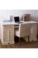 White Mahogany Mid-Century Desk | Rivièra Maison New Orleans | Dutchfurniture.com