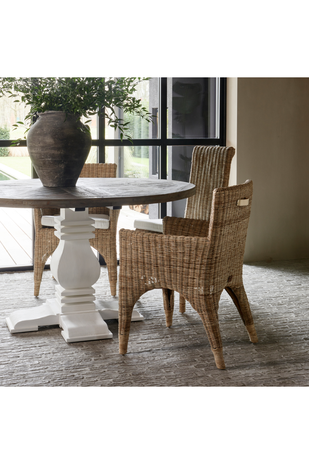 Contemporary Rattan Dining Armchair | Rivièra Maison The Hamptons | Dutchfurniture.com