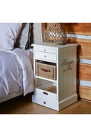 White Wooden Bed Cabinet | Rivièra Maison Rangez and Plus | DutchFurniture.com
