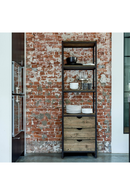 Industrial Wooden Bookcase | Rivièra Maison Shelter Island | Dutchfurniture.com