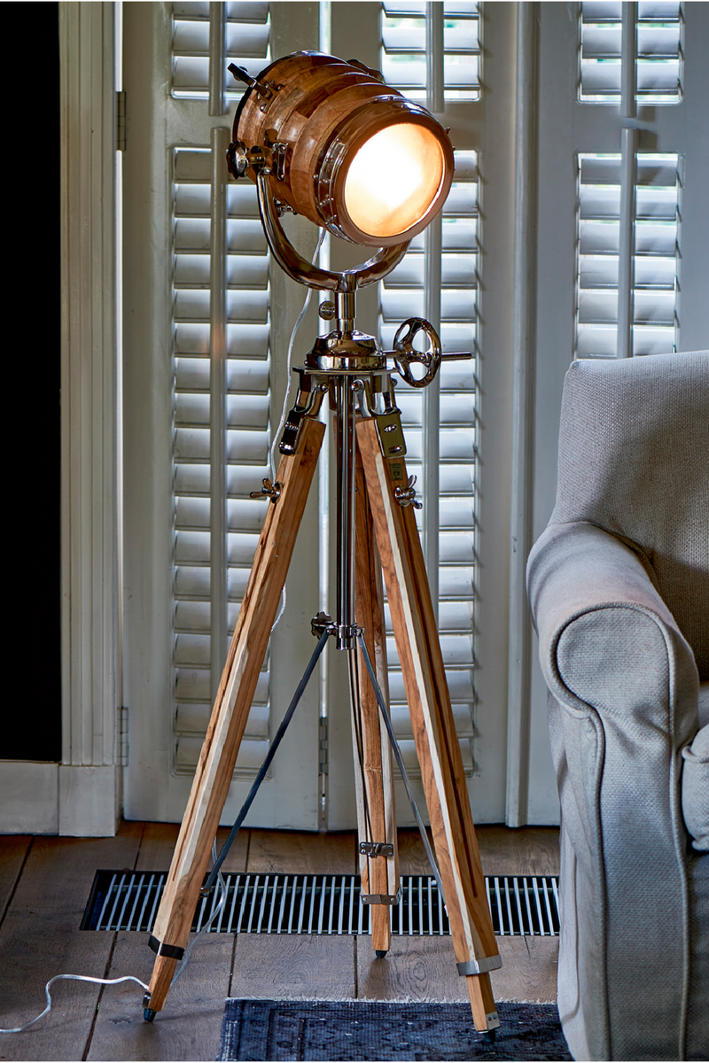 Contemporary tripod floor deals lamp