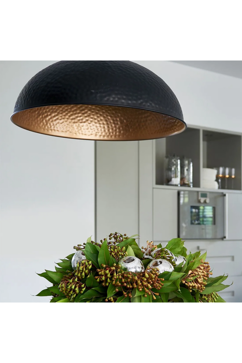 Black Dome Pendant Lamp M | Rivièra Maison Union | Dutchfurniture.com