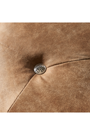 Round Leather Footstool | Rivièra Maison Bowery | Dutchfurniture.com