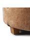 Round Leather Footstool | Rivièra Maison Bowery | Dutchfurniture.com