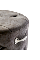 Round Leather Footstool | Rivièra Maison Bowery | Dutchfurniture.com