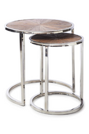 Silver Framed Nested End Tables (2) | Rivièra Maison Greenwich | Dutchfurniture.com