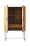 Wooden Herringbone Bar Cabinet | Rivièra Maison Tribeca | Dutchfurniture.com