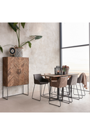 Wooden Herringbone Bar Cabinet | Rivièra Maison Tribeca | Dutchfurniture.com