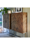 Wooden Herringbone Bar Cabinet | Rivièra Maison Tribeca | Dutchfurniture.com