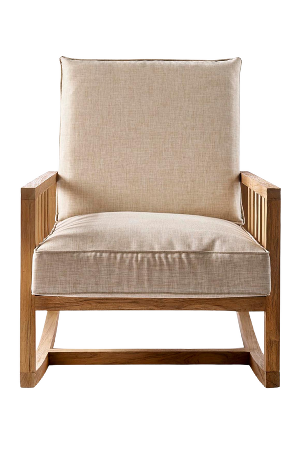 Wooden Cushioned Rocking Chair | Rivièra Maison Panama | Dutchfurniture.com