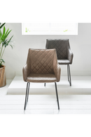 Upholstered Leather Dining Armchair | Rivièra Maison Frisco Drive | Dutchfurniture.com
