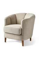 Contemporary Linen Lounge Armchair | Rivièra Maison Rue Royale | DutchFurniture.com