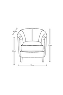 Contemporary Linen Lounge Armchair | Rivièra Maison Rue Royale | DutchFurniture.com