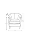 Contemporary Linen Lounge Armchair | Rivièra Maison Rue Royale | DutchFurniture.com