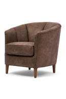 Rounded Leather Armchair | Rivièra Maison Rue Royale | Dutchfurniture.com