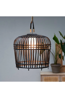 Black Bamboo Cage Pendant Lamp M | Rivièra Maison San Carlos | Dutchfurniture.com