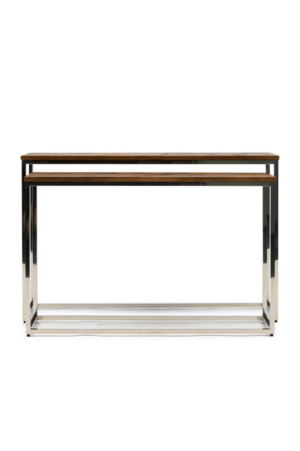 Herringbone Patterned Side Tables (2) M | Rivièra Maison Bushwick | Dutchfurniture.com