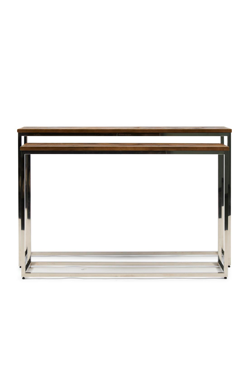 Herringbone Patterned Side Tables (2) M | Rivièra Maison Bushwick | Dutchfurniture.com