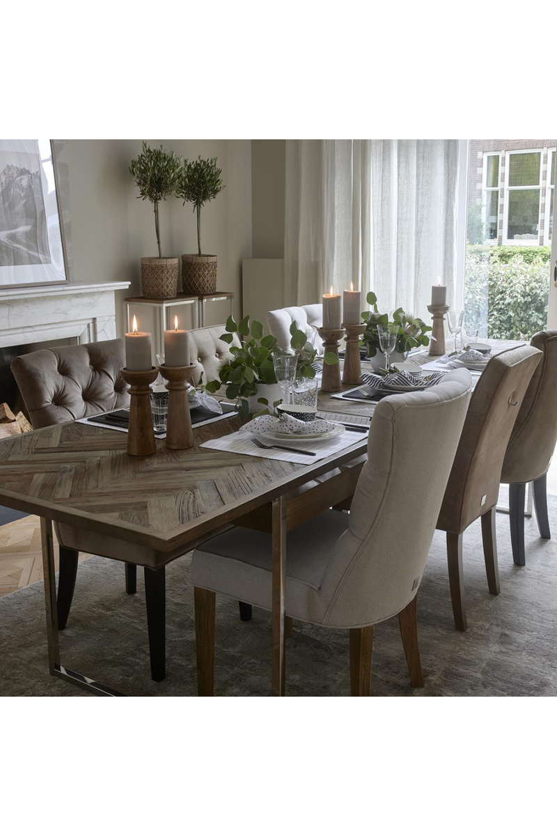 Contemporary Wooden Extendable Dining Table | Rivièra Maison Bushwick | DutchFurniture.com
